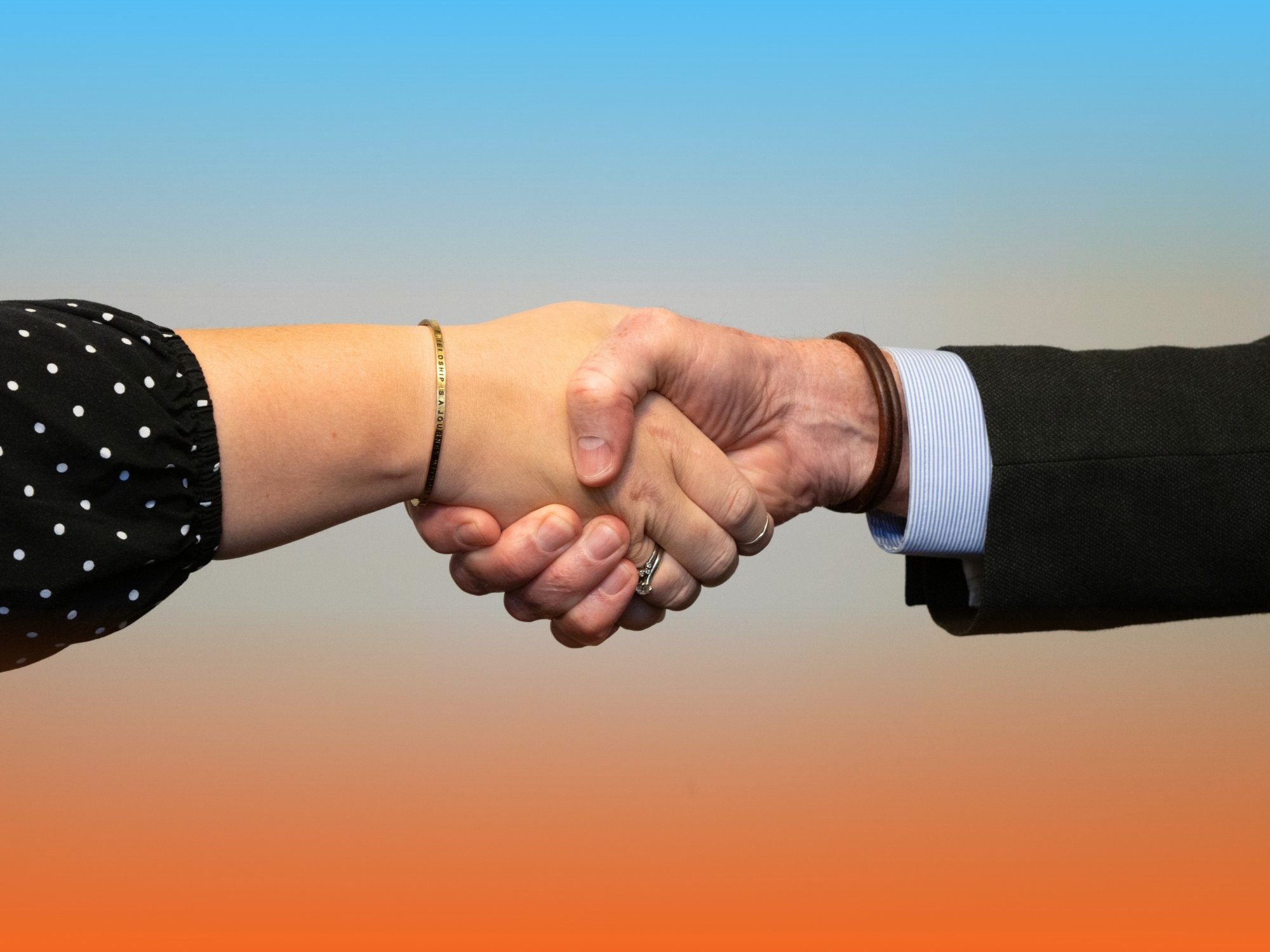 Handshake w gradient Handshake w gradient